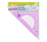 REGLAS DE PLÁSTICO QUIJOTE - Reglas Sweet Pastelito, escuadra, medidas desde 9 hasta 30cm, colores pastel, con estuche de plástico, para uso escolar o universitario - 12cm Morado