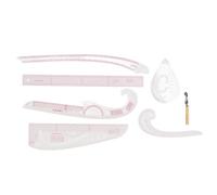 Reglas de sastre PVC Patrón de curva de plástico que hace un conjunto de reglas de costura de la regla 6 piezas con scriber
