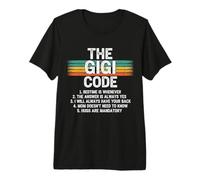 Reglas Divertidas de Gigi Code para Nietos y Nana Love Camiseta Premium