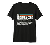 Reglas Divertidas de Nana Code para Nietos y Nana Love Camiseta Premium