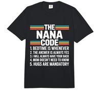 Reglas Divertidas de Nana Code para Nietos y Nana Love Comfort Colors Adult Heavyweight T-Shirt