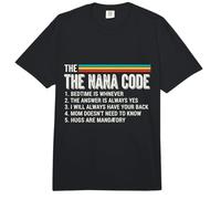 Reglas Divertidas de Nana Code para Nietos y Nana Love Comfort Colors Adult Heavyweight T-Shirt