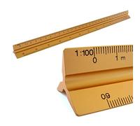 Reglas Escala triangular de aluminio 1: 100, 1: 200, 1: 250, 1: 300, 1: 400, 1: 500, 30 cm de largo