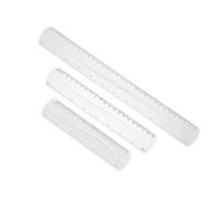 Reglas Flexibles de Medición 3 Piezas PVC para Dibujo y Planos | Cambio de Color, Recuperación de Forma al Doblarse, No se Rompe Fácil, Uso Escolar y Arquitectónico Color Aleatorio