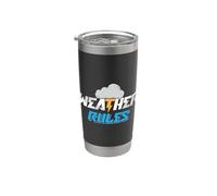 Reglas meteorológicas Futuro Meteorólogo Pronóstico Meteorología Vaso térmico de acero inoxidable de doble pared