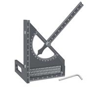 Reglas transportadoras de aleación de aluminio de marcado rápido, herramienta de medición para proyectos de carpintería y manualidades de alta precisión, ángulos ajustables para carpintería