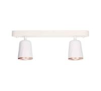 Regleta 2 luces metal color blanco serie adri 36.5cm