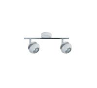 Regleta 2 luces metal color blanco serie beethoven 36.5cm