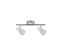Regleta 2 luces metal color blanco serie cholo 36.5cm
