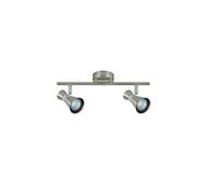 Regleta 2 luces metal color niquel serie mã¡ximo 36.5cm