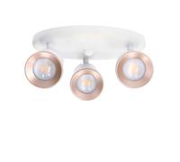 Regleta 3 luces metal color blanco serie adri 9.5cm