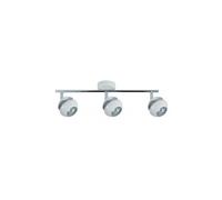 Regleta 3 luces metal color blanco serie beethoven 48.5cm