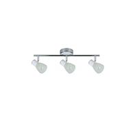 regleta cholo blanco/cromo con 3 focos orientables