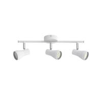Regleta 3 luces metal color blanco serie leonel 38cm