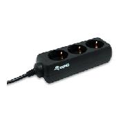 Equip 333280 base múltiple 1,1 m 3 salidas AC Negro