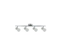 Regleta 4 luces metal color cromo serie cholo 69.5cm