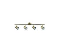 Regleta 4 luces metal color dorado serie chacho 69.5cm