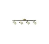 Regleta 4 luces metal color dorado serie cholo 69.5cm