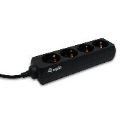 Equip Regleta 4 tomas conector IEC320 a 4 Schuko 1,1 m Negro