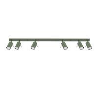 Regleta 6 focos orientables Ring 6L con envío gratis Verde Oliva