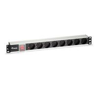 Regleta alimentacion equip rack 19pulgadas 1u 8 tomas 3500w cable 1.8m interruptor aluminio