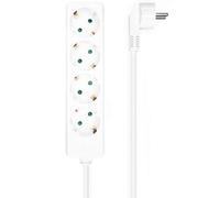 Regleta Aisens A154-0533/ 4 Tomas de Corriente/ Cable 1.4m/ Blanco