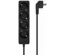 Aisens regleta multiple de 4 tomas con cable 3×1.5mm2 - 1.40m - negro