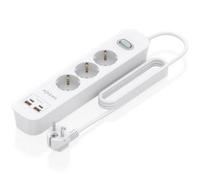 Regleta Aisens ASPS-2A2C10-W 3 Tomas 2 USB-A 2 USB-C con Protección e Interruptor