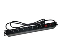 Regleta Alantec PZ071U 7 salidas AC 1,8 m negra interior 3500 W 16 A