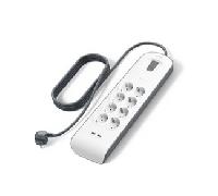 REGLETA ALIMENTACION BELKIN BSV804VF2M-V2 8 TOMAS CON PROTECCION 2xUSB-A INTERRUPTOR COLOR BLANCO BSV804VF2M-V2