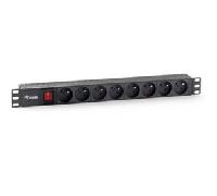 REGLETA ALIMENTACION RACK 19- 1U 8 TOMAS CON INTERRUPTOR