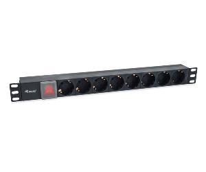 regleta alimentacion rack 19 1u 8 tomas con interruptor cable iec 14 especial sai