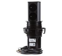 Bachmann Elevator - Torreta empotrar Mesa 2xute Cable PVC 3g1,5mm