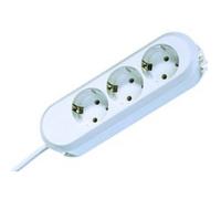 Regleta Bachmann SMART 3 Tomas con Interruptor y Protección Blanca