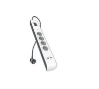 Regleta Belkin BSV401CA2M 4 Tomas Protección Pararrayos 2 Puertos USB 2 m