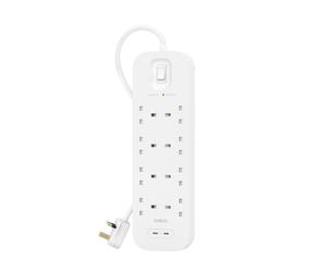 Regleta Belkin Connect 8 Tomas 2 USB-C con Protección y Montaje en Pared