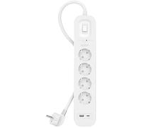 Regleta Belkin SRB001VF2M 4 Tomas con Protección, USB-C y USB-A, Cable 2 m, Montaje en Pared