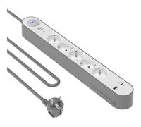 Regleta BigBen Connected FORCE POWER LITE 5 Tomas Protección Sobretensión USB-A USB-C PD 20W 1,5 m