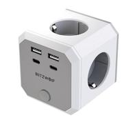 Regleta BlitzWolf BW-EC2 8 Tomas 4xAC 2 USB-A 2 USB-C Protección