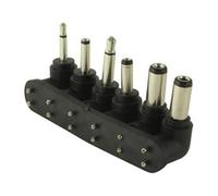 Regleta con 6 Conectores acodados, Ideal para optimizar el Uso de enchufes en Espacios reducidos y Proteger Dispositivos electrónicos.