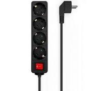 AISENS A154-0650 base múltiple 1.4 m 4 salidas AC Interior Negro