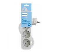 Regleta con Interruptor Philips CHP2134W/12/ 3 Tomas de corriente/ Cable 1.5m/ Blanco