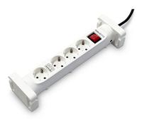 Regleta con interruptor Salicru SAFE 4S/ 4 Tomas de corriente/ Cable 1.4m/ Blanca