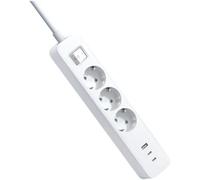 Regleta con Interruptor Xiaomi 20W Power Strip/ 3 Tomas de Corriente/ 1 USB/ 2 USB Tipo-C/ Cable 1.4