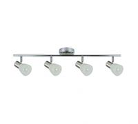 regleta de 4 luces para baño modelo cholo cromo/niquel