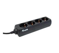 Regleta de 4 Tomas Schuko con Cable de 1.1m 220-240V