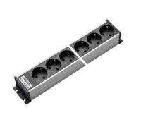 Regleta de 4 vías sin interruptor Martin Kaiser Gris-Negro (Enchufe Europeo) - 1102/4l-sw [10 Piezas]
