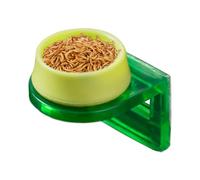 Regleta de alimentación de Gecko - Regleta de alimentación para geckos con capucha, tazón de agua y comida para reptiles, comederos extraíbles para terrarios | Cuenco de agua Leopard ecko - para