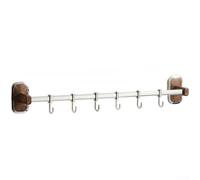 Regleta de cocina de acero inoxidable para montaje en pared, autoadhesiva | Acero inoxidable 201, autoadhesivo, sin agujeros, 30 cm de longitud, para cuchara y cucharón