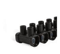 REGLETA DE CONEXION 25 MM NEGRA